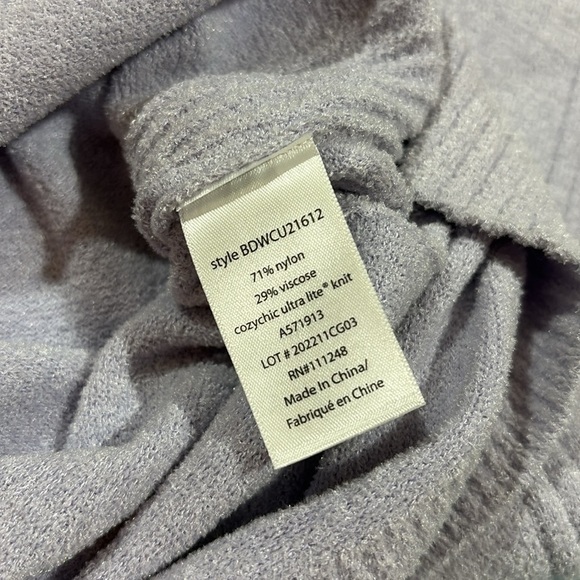 Barefoot Dreams Women’s CozyChic Ultra Lite V Neck Pullover Sweater Lilac - Picture 9 of 9